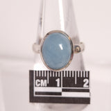 AQUAMARINE RING set in STERLING SILVER 3SSAQR2