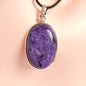 CHAROITE PENDANT set in STERLING SILVER 3SSCHP