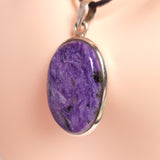 CHAROITE PENDANT set in STERLING SILVER 3SSCHP