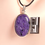 CHAROITE PENDANT set in STERLING SILVER 3SSCHP