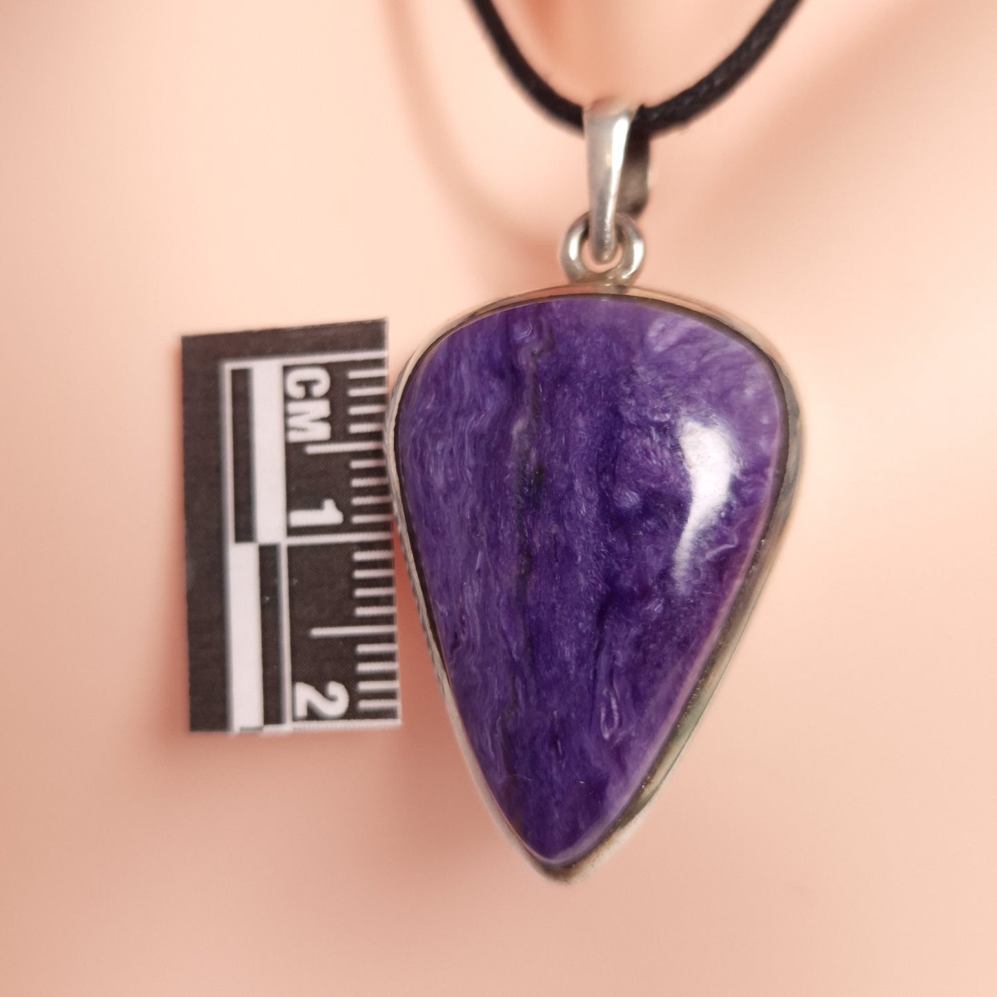 CHAROITE PENDANT sett in STERLING SILVER 3SSCHP1
