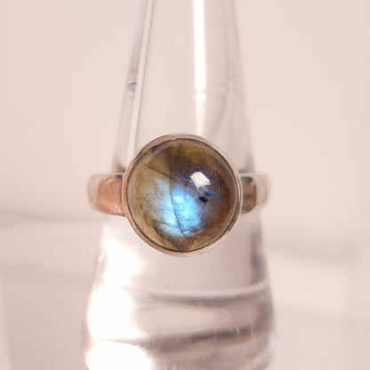 LABRADORITE RING set in STERLING SILVER 3SSLABR1