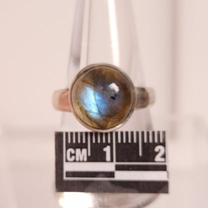LABRADORITE RING set in STERLING SILVER 3SSLABR1