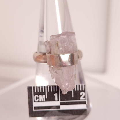 KUNZITE RING SIZE 8 set in STERLING SILVER 3SSKNZR