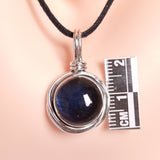 LABRADORITE PENDANT set in STERLING SILVER 3SSLBP