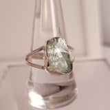 RAW AQUAMARINE RING set in STERLING SILVER 3SSRAQ1