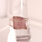 RAW PINK TOURMALINE RING set in STERLING SILVER 3SSRPT2