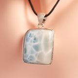 LARIMAR PENDANT set in STERLING SILVER 3SSLMP2