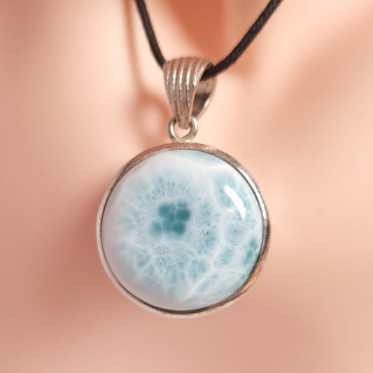 LARIMAR PENDANT set in STERLING SILVER 3SSLMP3