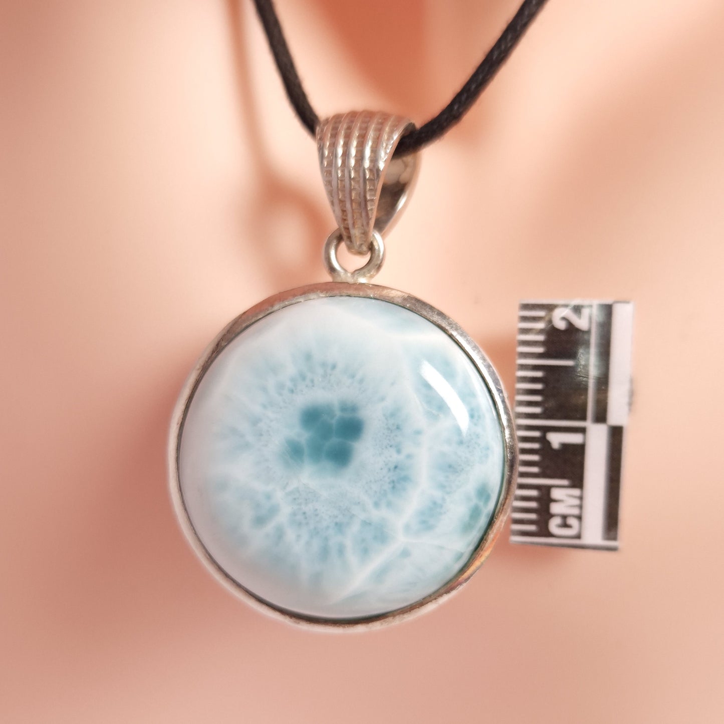 LARIMAR PENDANT set in STERLING SILVER 3SSLMP3