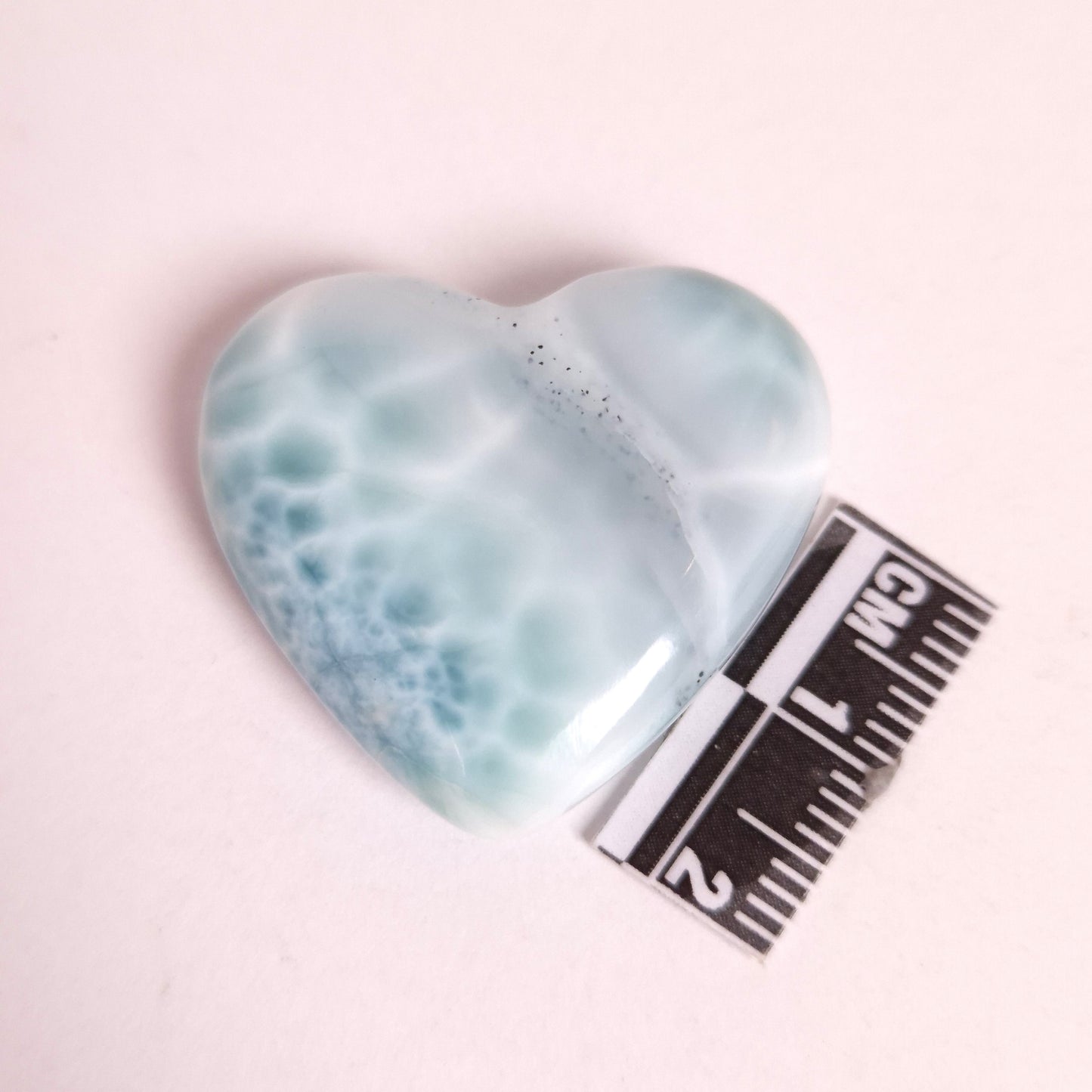 LARIMAR HEART CARVING 3SSLHC