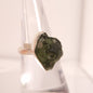MOLDAVITE RING set in STERLING SILVER 3SSMDVR1
