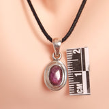 PINK TOURMALINE PENDANT set in STERLING SILVER 3SSPTP1