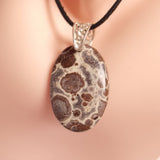 POPPY JASPER PENDANT set in STERLING SILVER 3SSPJP2