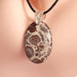 POPPY JASPER PENDANT set in STERLING SILVER 3SSPJP2