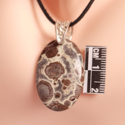 POPPY JASPER PENDANT set in STERLING SILVER 3SSPJP2