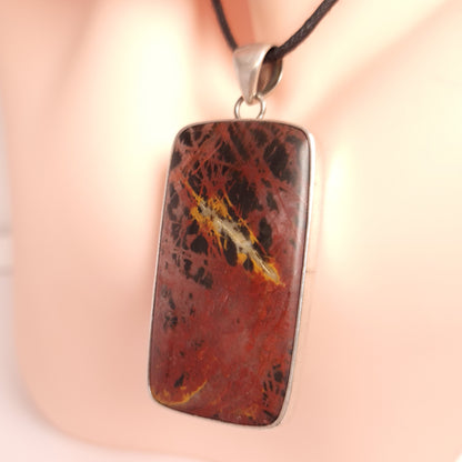 PICASSO JASPER PENDANT set in STERLING SILVER 3SSPJP