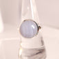 BLUE LACE AGATE RING set in STERLING SILVER 3SSBLR2