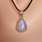 RAINBOW MOONSTONE PENDANT set in STERLING SILVER 3SSMSP5