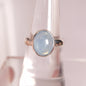 AQUAMARINE RING set in STERLING SILVER 3SSAQR4