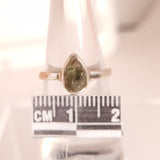 MOLDAVITE RING set in STERLING SILVER 3SSMR3