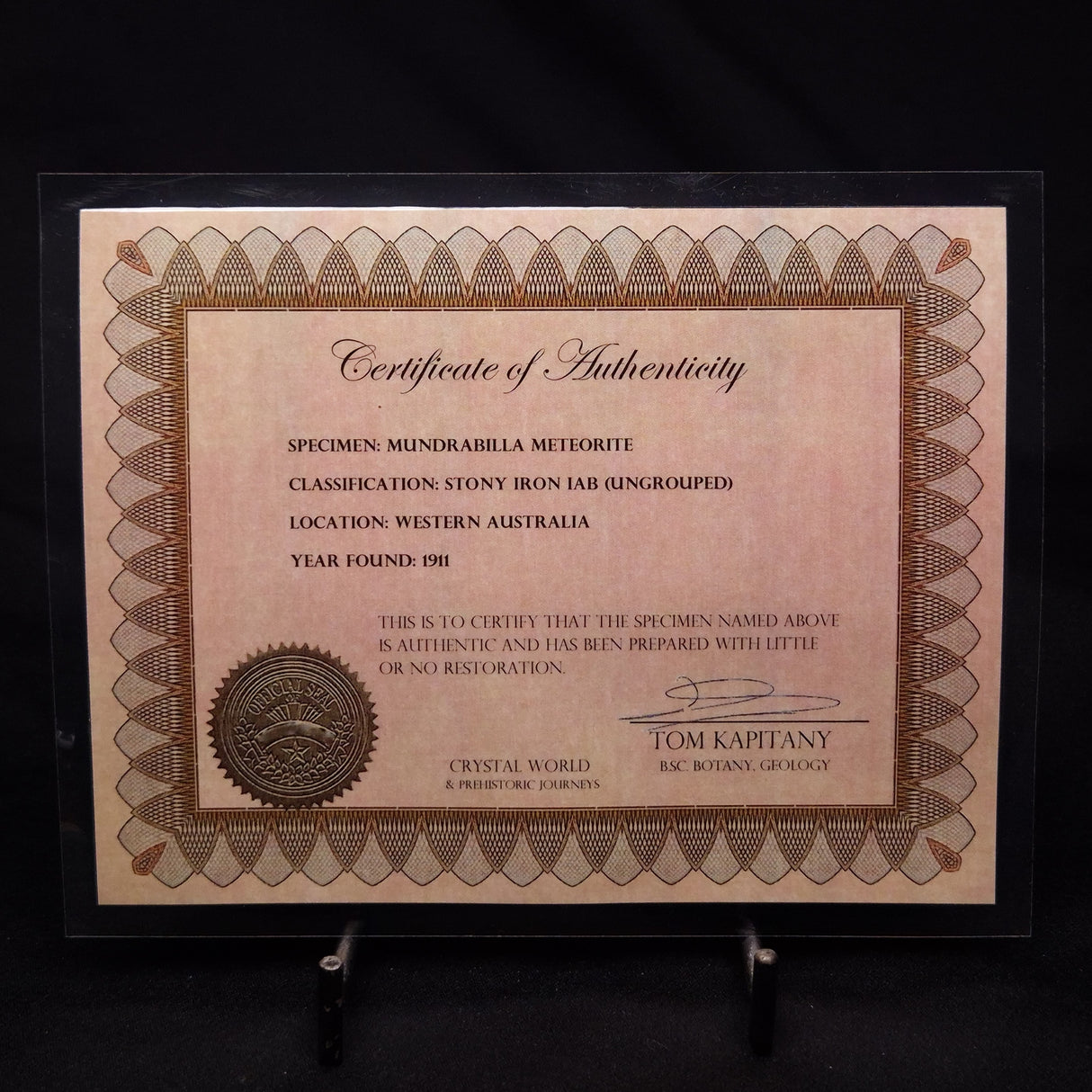 MUNDRABILLA METEORITE, Western Australia XMM009