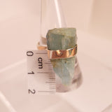 NATURAL AQUAMARINE RING set in STERLING SILVER 3SSNAQ2