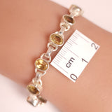 CITRINE BRACELET set in STERLING SILVER 3SSCB