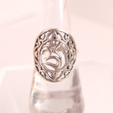 OM SYMBOL RING set in STERLING SILVER 3SSOSR