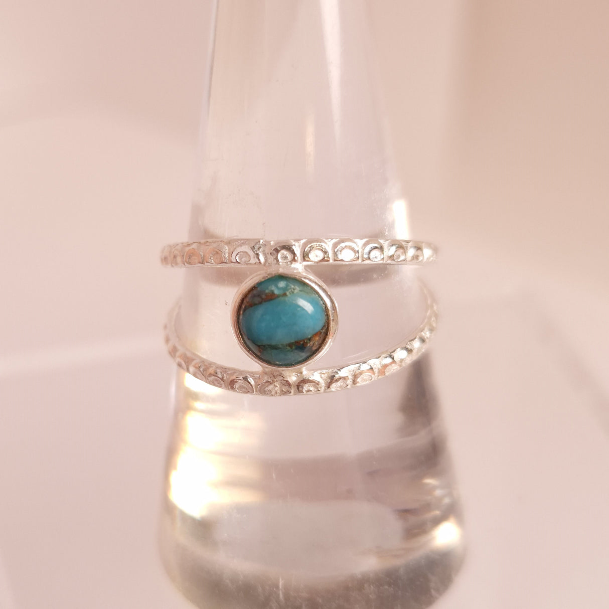 TURQUOISE RING set in STERLING SILVER 3SSTQR5