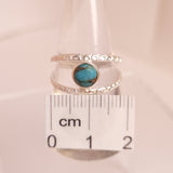 TURQUOISE RING set in STERLING SILVER 3SSTQR5