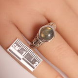 LABRADORITE RING set in STERLING SILVER 3SSR1