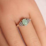CHRYSOPRASE RING set in STERLING SILVER 3SSR2