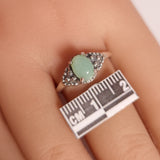 CHRYSOPRASE RING set in STERLING SILVER 3SSR2