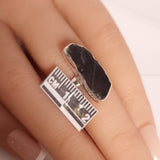 LABRADORITE RING set in STERLING SILVER 3SSR9