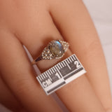 LABRADORITE RING set in STERLING SILVER 3SSR10