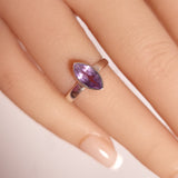 AMETHYST RING set in STERLING SILVER 3SSR11