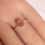 SUNSTONE RING set in STERLING SILVER 3SSR13
