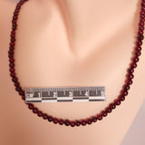GARNET NECKLACE 3SSGN1