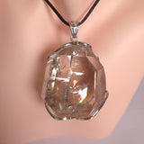 HIGH GRADE QUARTZ PENDANT set in STERLING SILVER 3SSQPR1