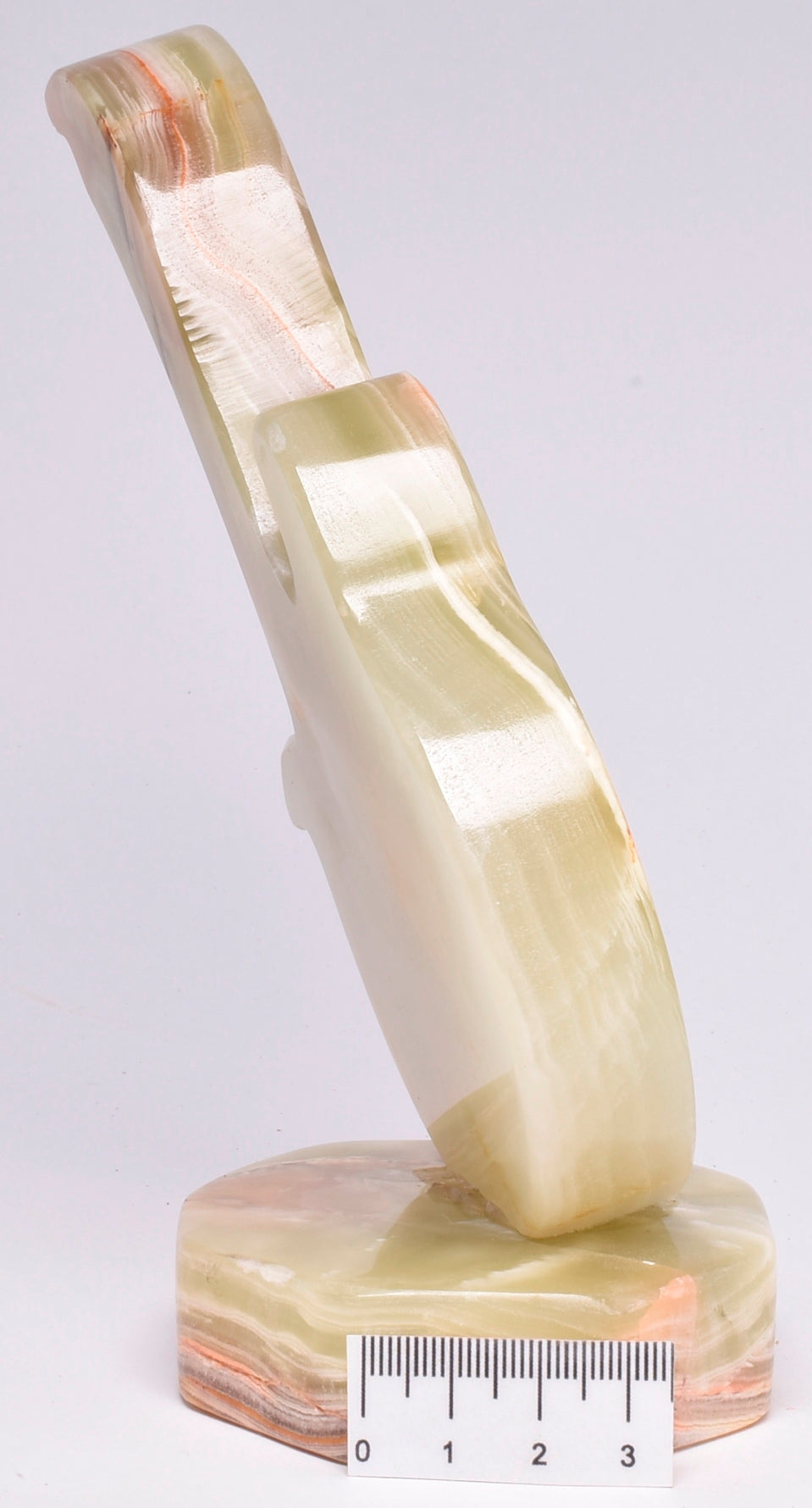 GREEN ONYX CARVED  GUITAR CLOCK P69