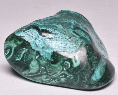 Chrysocolla and Malachite Polished Crystal Tumble P2026