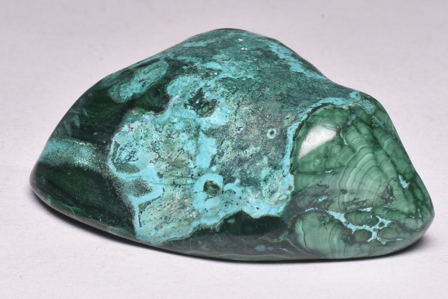 Chrysocolla and Malachite Polished Crystal Tumble P2026
