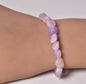 KUNZITE POLISHED TUMBLE CRYSTAL BRACELET J56