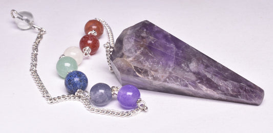 CHAKRA CRYSTAL AMETHYST PENDULUM P80
