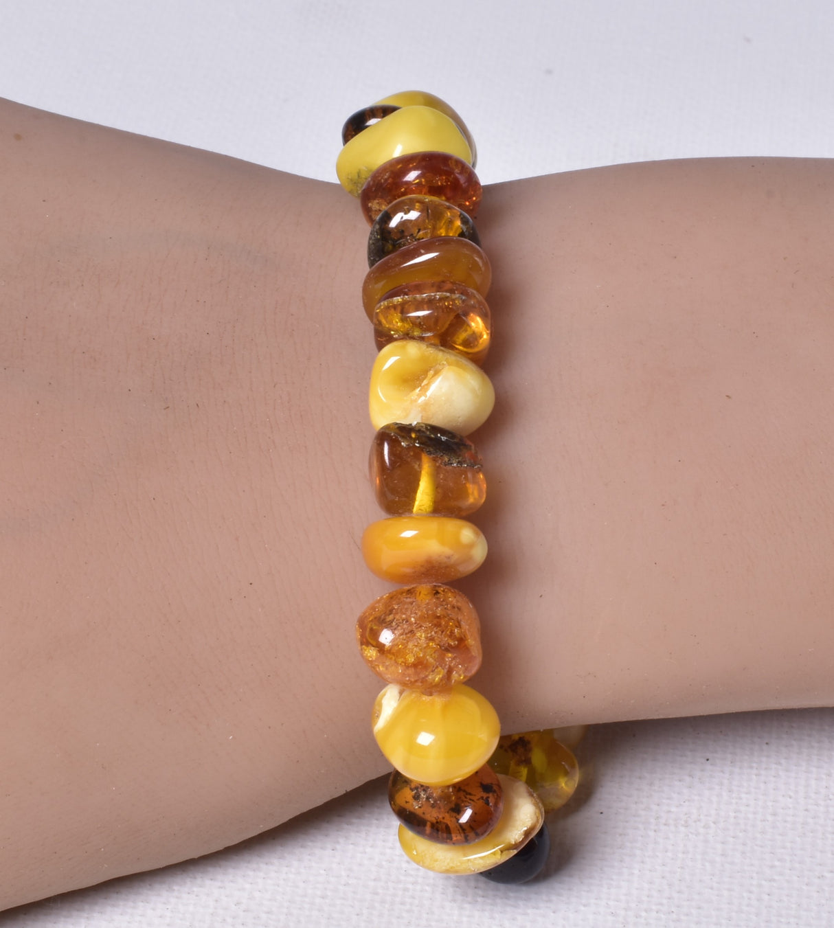 AMBER BEADED BRACELET J51