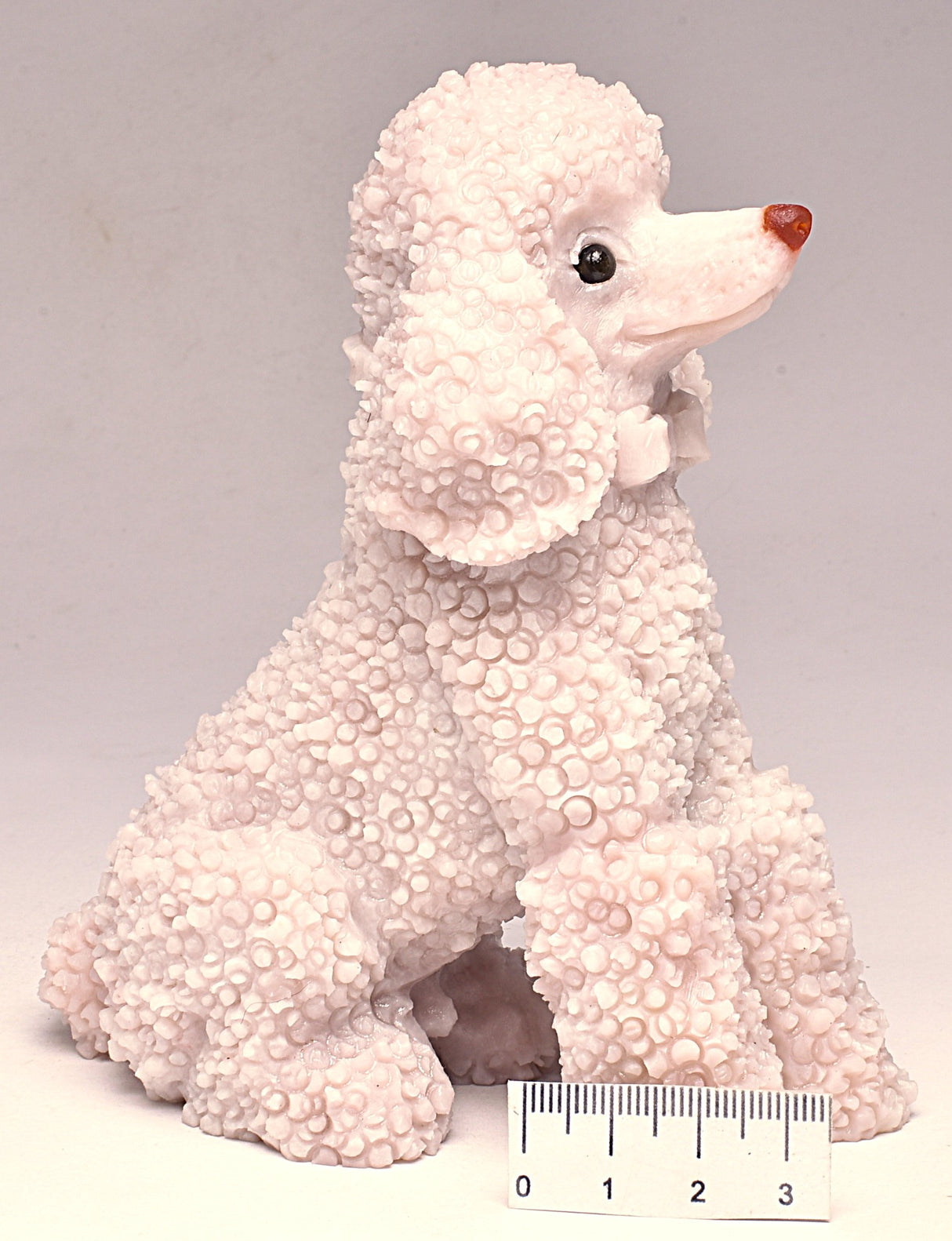 PINK OPAL POODLE CRYSTAL CARVING P744