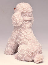 PINK OPAL POODLE CRYSTAL CARVING P744