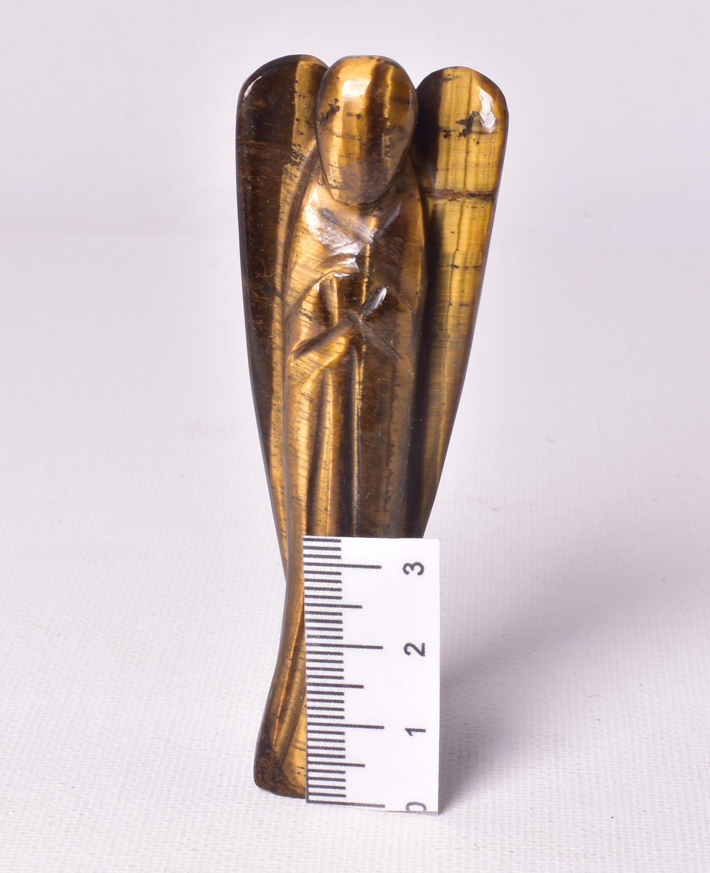 TIGER EYE  CRYSTAL ANGEL CARVING P2040