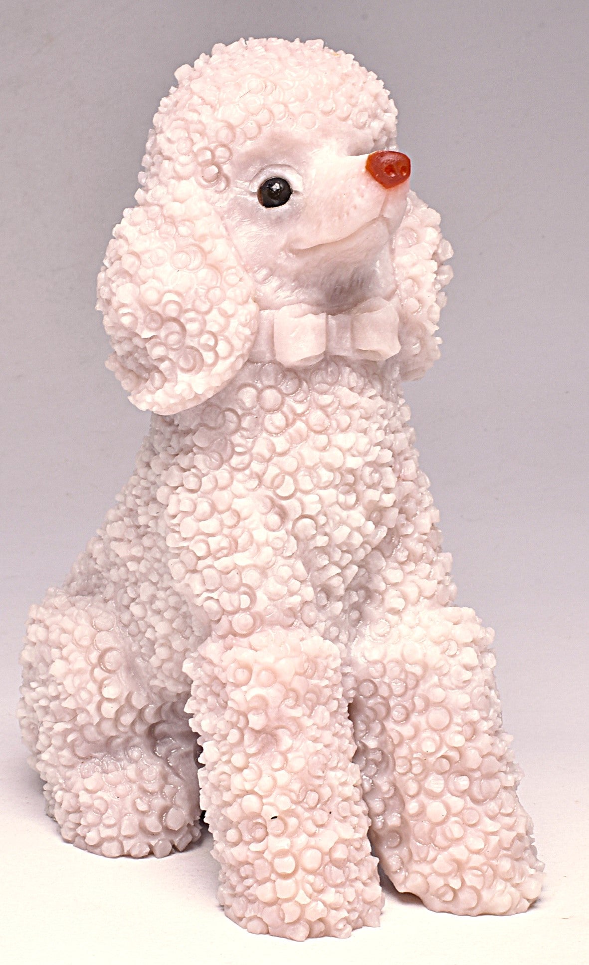 PINK OPAL POODLE CRYSTAL CARVING P744